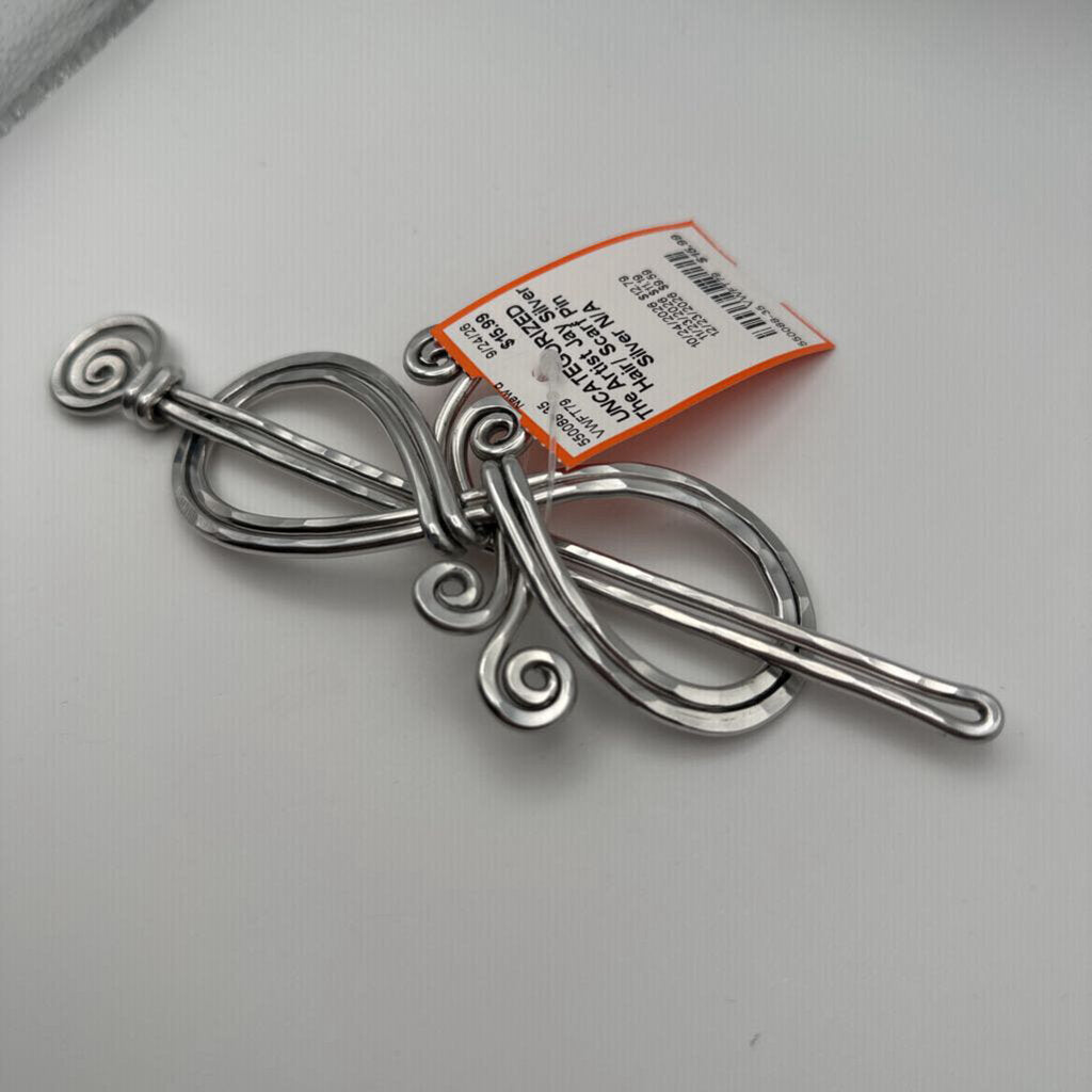 Silver Hair/ Scarf Pin