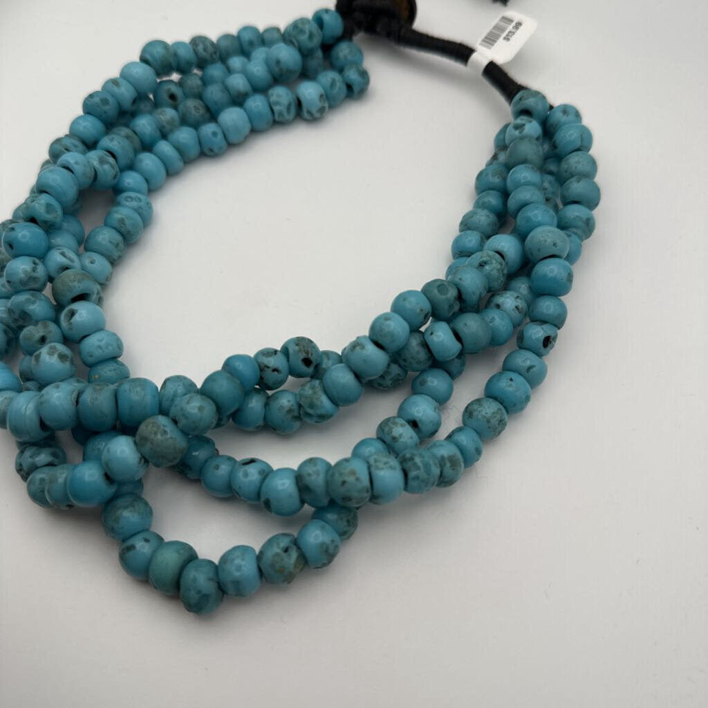 Multi Strand Turquoise Beaded Necklace
