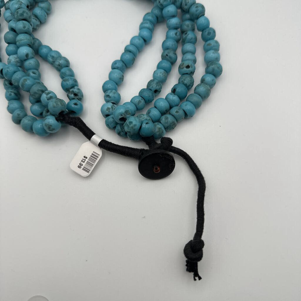Multi Strand Turquoise Beaded Necklace