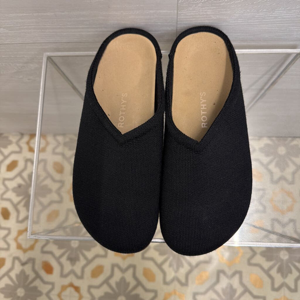 Rothy's Black Knit The Casual Clogs 9