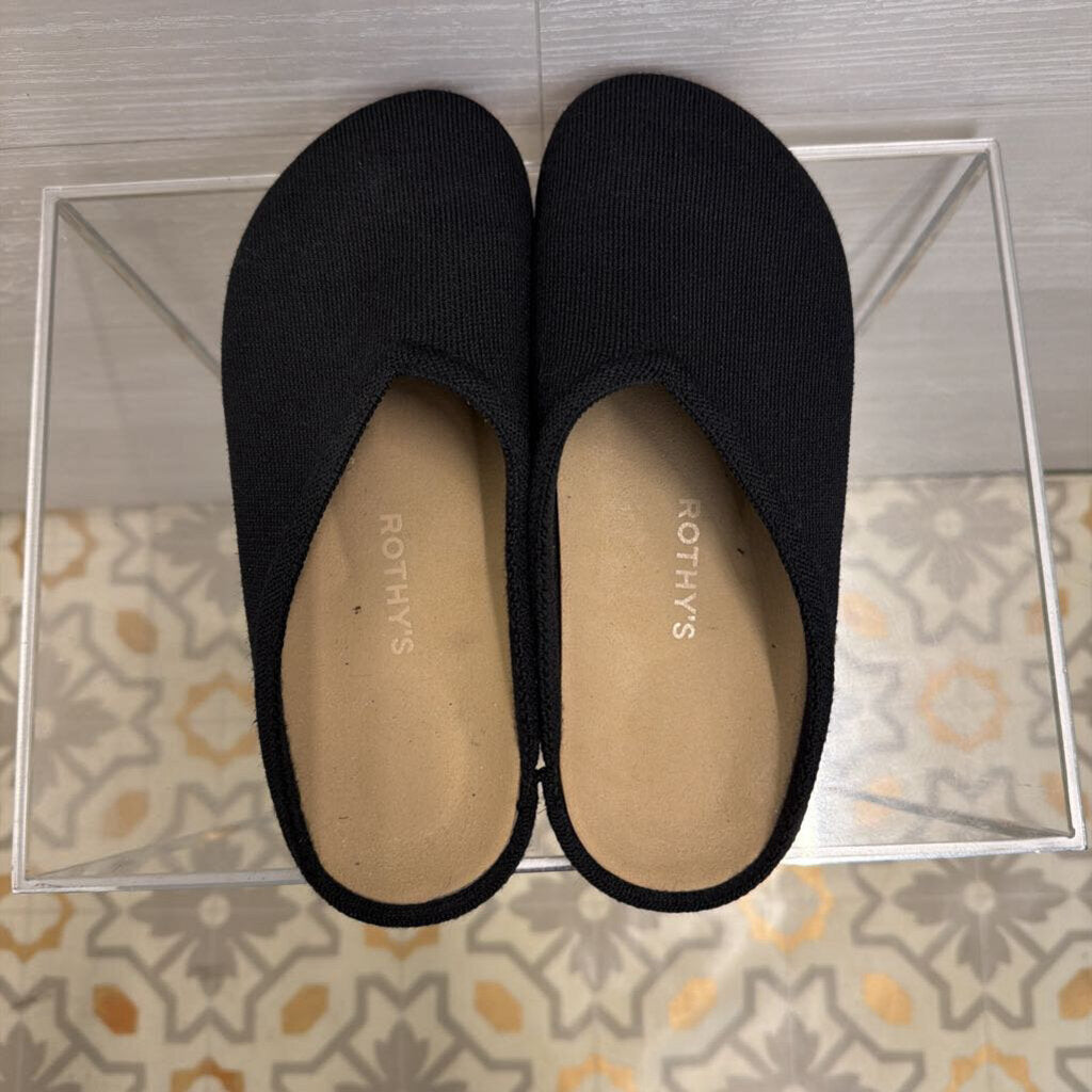 Rothy's Black Knit The Casual Clogs 9