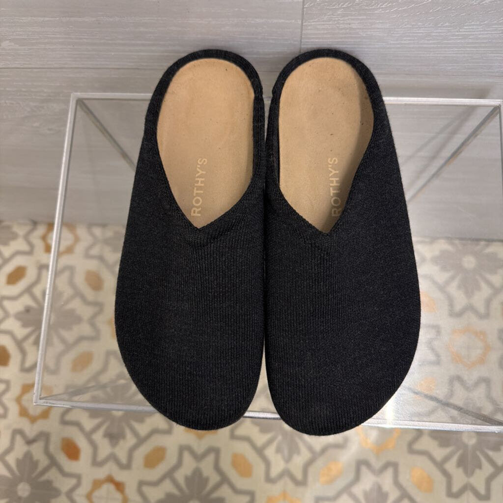Rothy's Black Knit The Casual Clogs 9