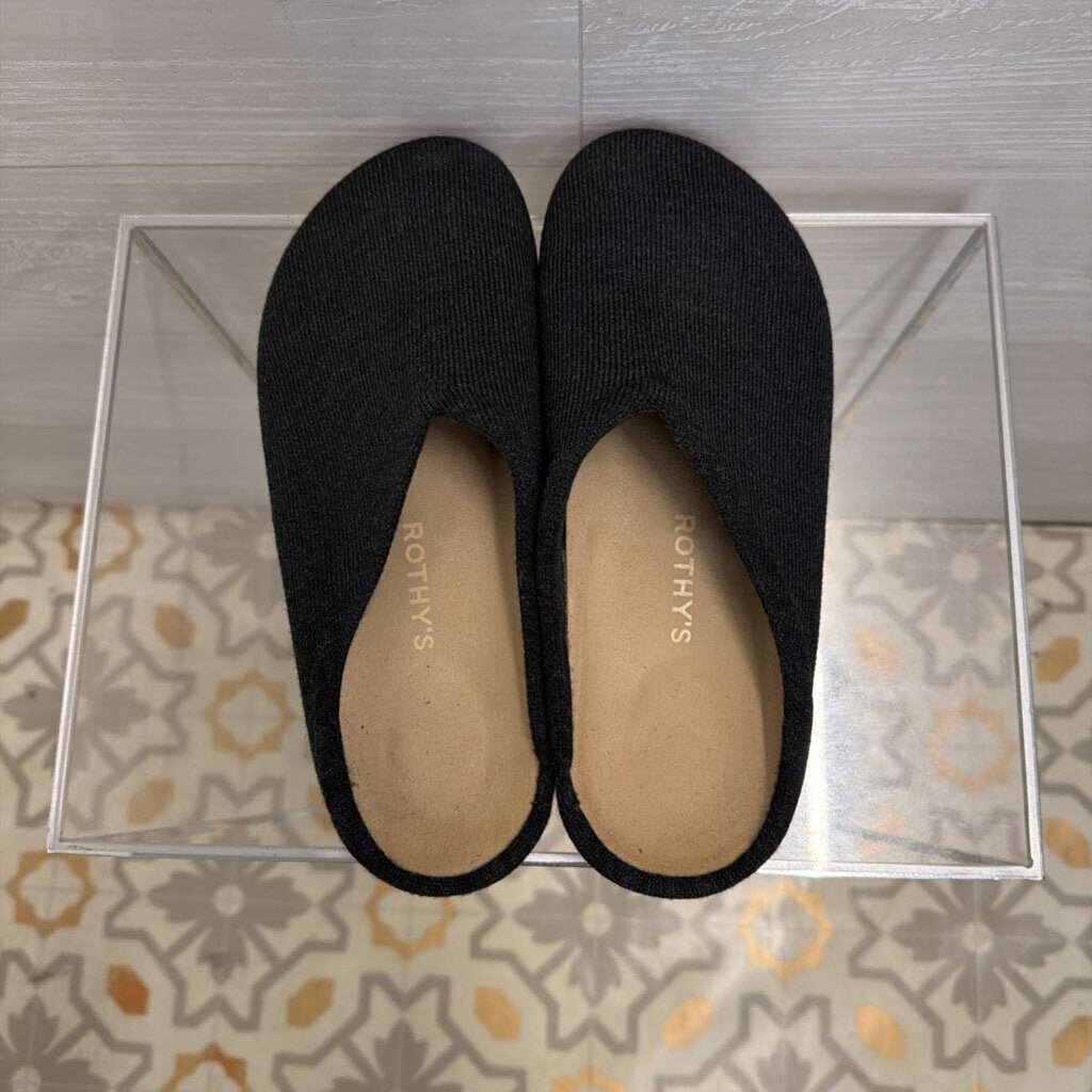 Rothy's Black Knit The Casual Clogs 9