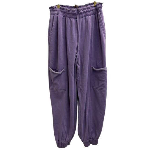 Double Zero Purple Wide Leg Pull On Lounge Pants Large