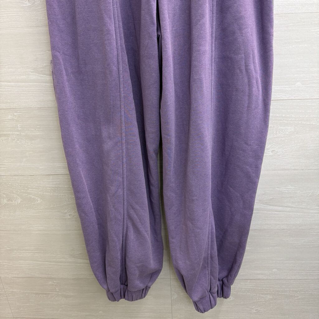 Double Zero Purple Wide Leg Pull On Lounge Pants Large
