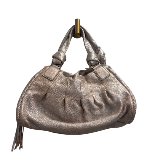 Cole Haan Gold Slouchy Leather Shoulder Purse