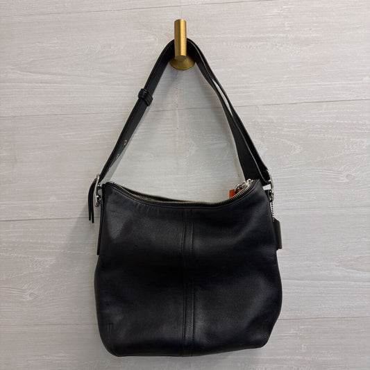 Vintage Coach Black Leather Legacy Hobo Shoulder Purse