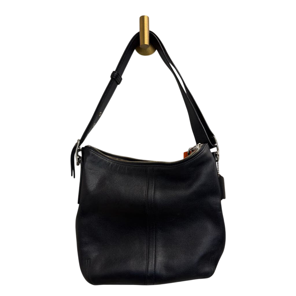 Vintage Coach Black Leather Legacy Hobo Shoulder Purse