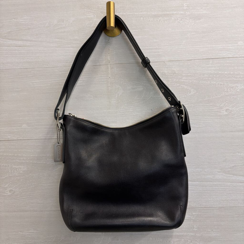 Vintage Coach Black Leather Legacy Hobo Shoulder Purse