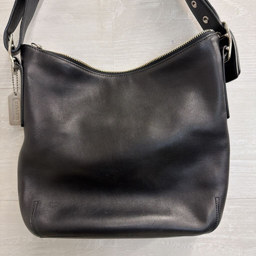 Vintage Coach Black Leather Legacy Hobo Shoulder Purse
