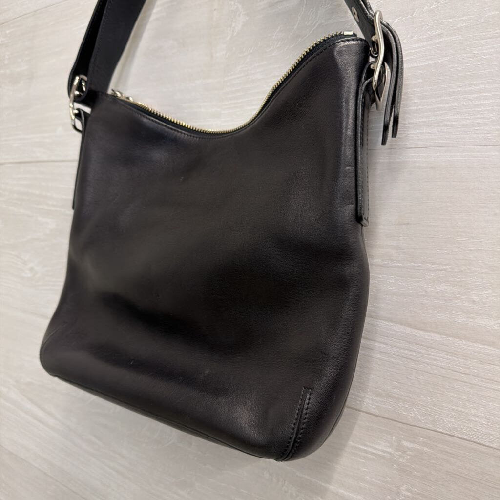 Vintage Coach Black Leather Legacy Hobo Shoulder Purse