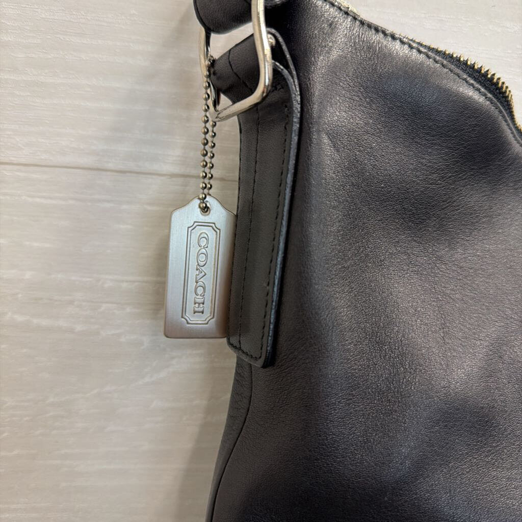 Vintage Coach Black Leather Legacy Hobo Shoulder Purse