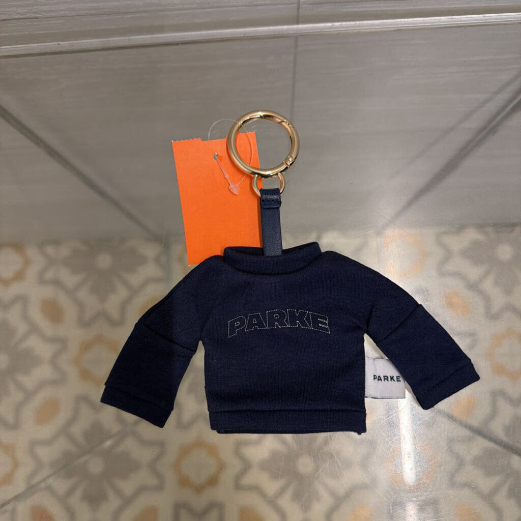 Parke X Target Navy Mock Neck Sweatshirt Key Chain