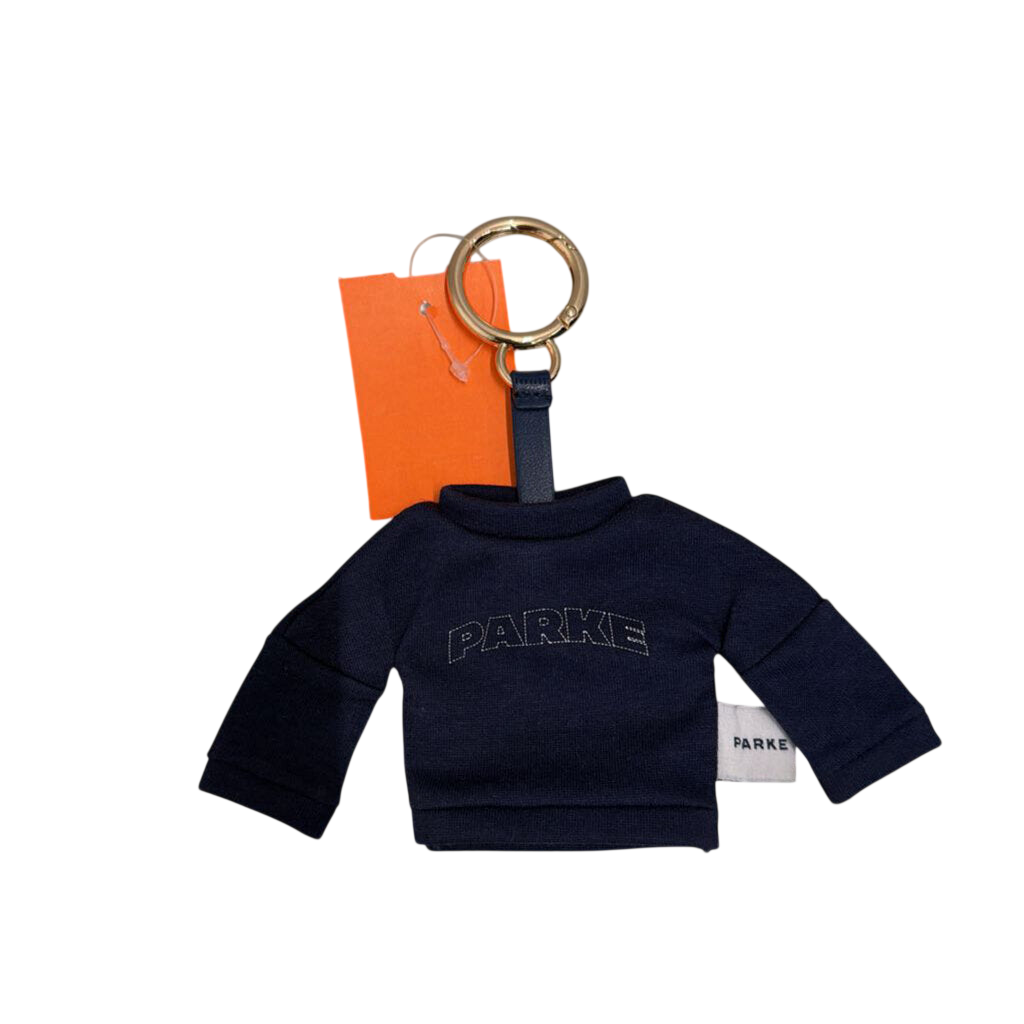 Parke X Target Navy Mock Neck Sweatshirt Key Chain