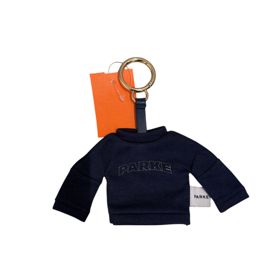 Parke X Target Navy Mock Neck Sweatshirt Key Chain