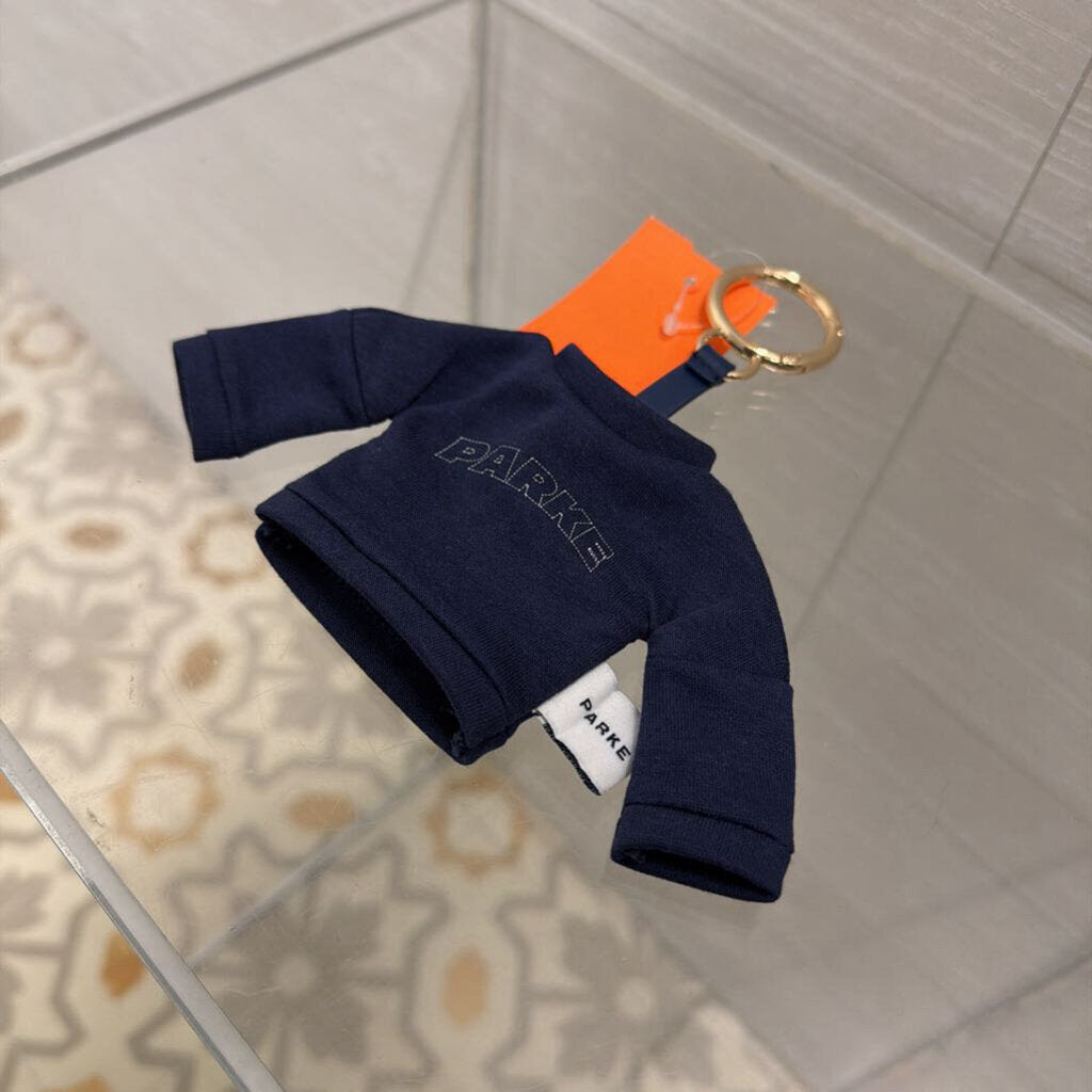 Parke X Target Navy Mock Neck Sweatshirt Key Chain