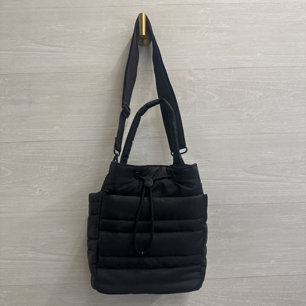 Jason Wu Black Quilted Puffer Bucket Bag