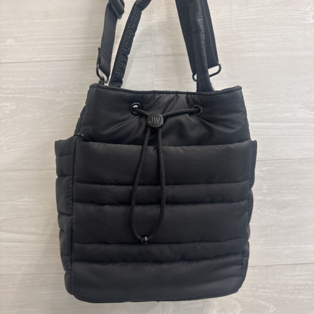 Jason Wu Black Quilted Puffer Bucket Bag