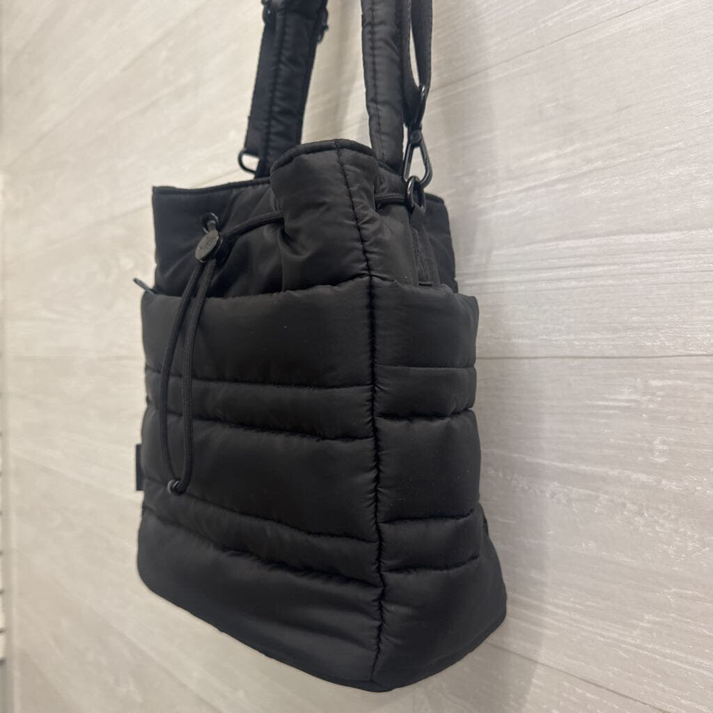 Jason Wu Black Quilted Puffer Bucket Bag
