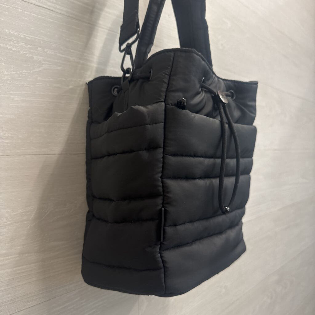 Jason Wu Black Quilted Puffer Bucket Bag