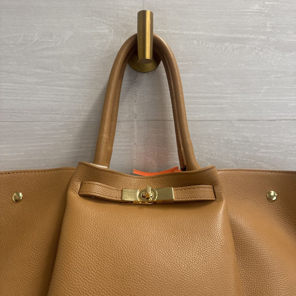 Viola Castellani Brown Leather Dumpling Purse