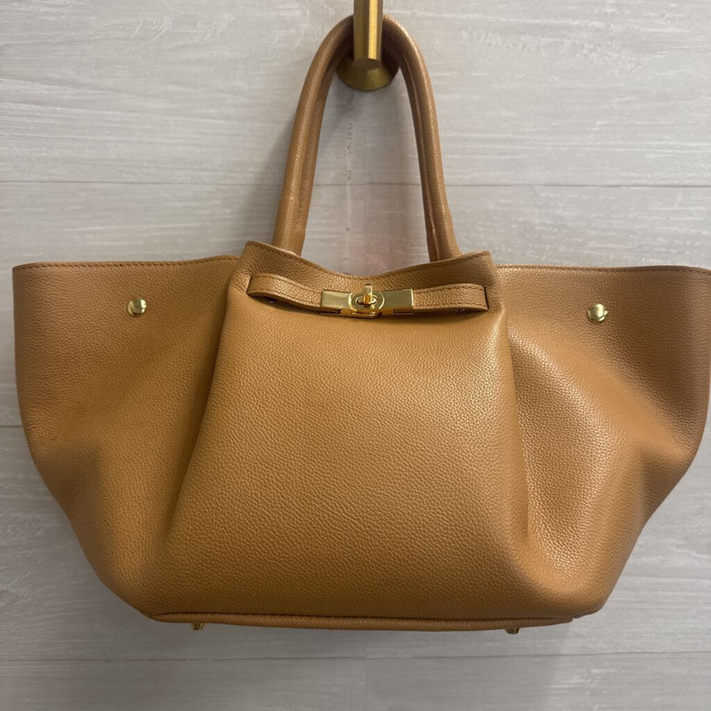 Viola Castellani Brown Leather Dumpling Purse