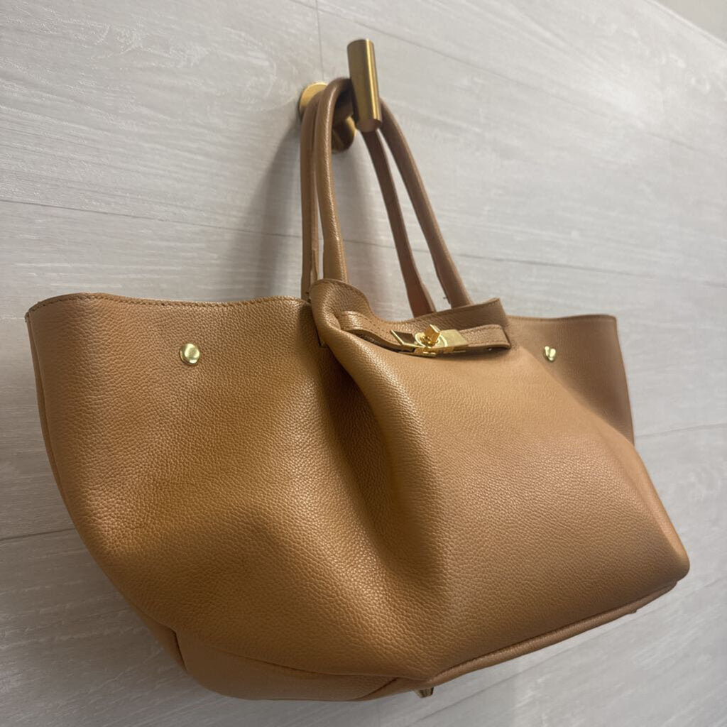 Viola Castellani Brown Leather Dumpling Purse