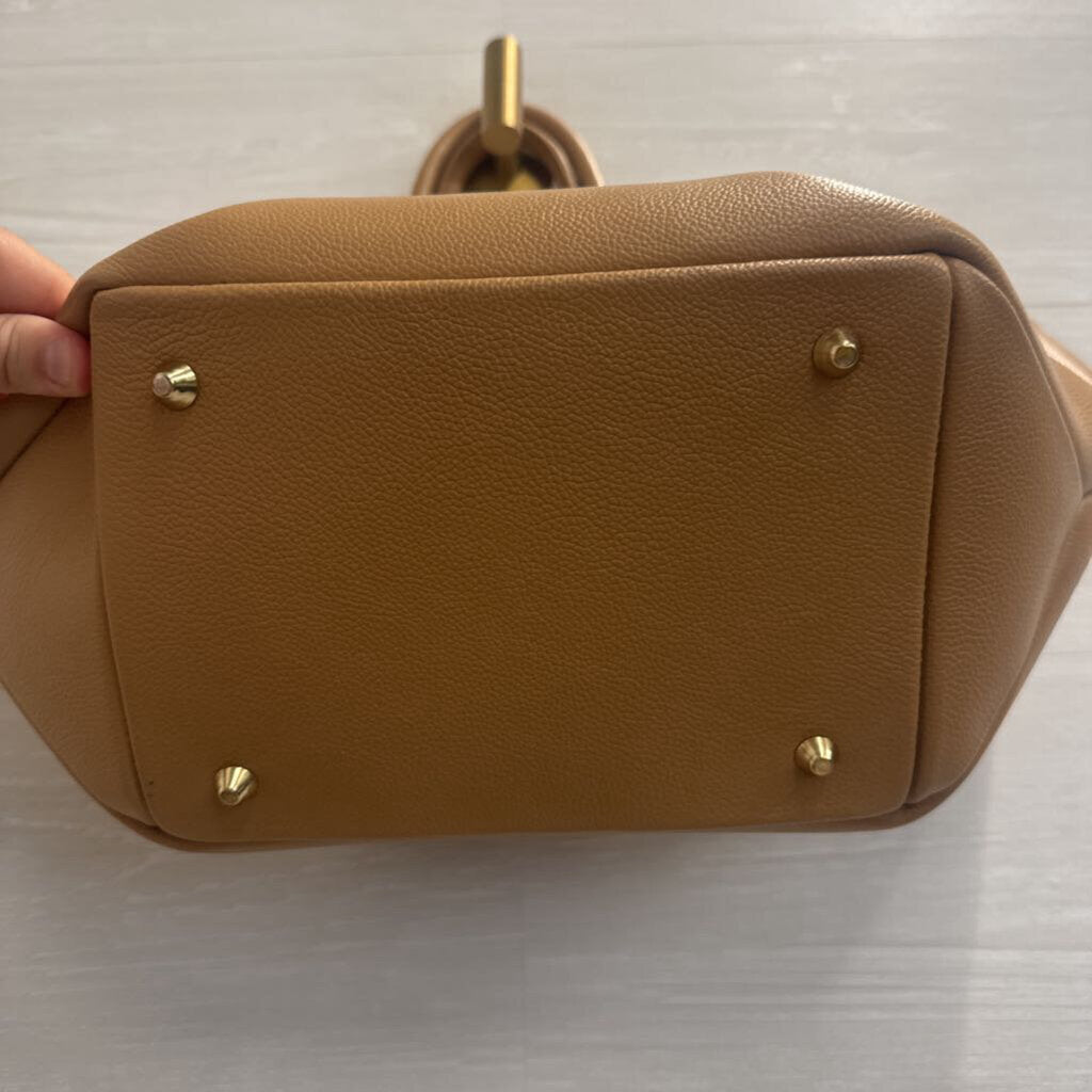 Viola Castellani Brown Leather Dumpling Purse