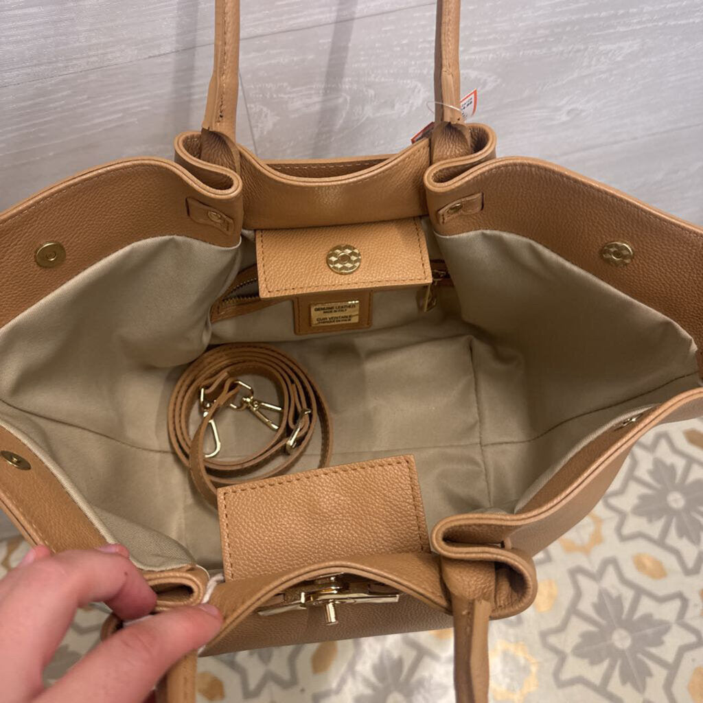 Viola Castellani Brown Leather Dumpling Purse