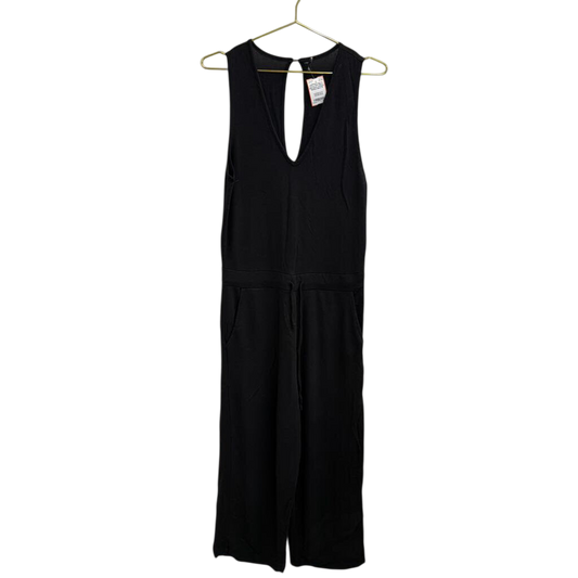Quince Soft Black Sleeveless Jumpsuit Medium