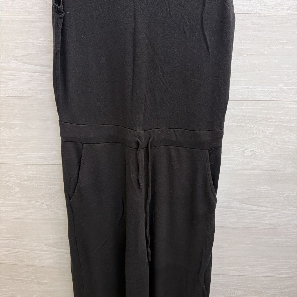 Quince Soft Black Sleeveless Jumpsuit Medium