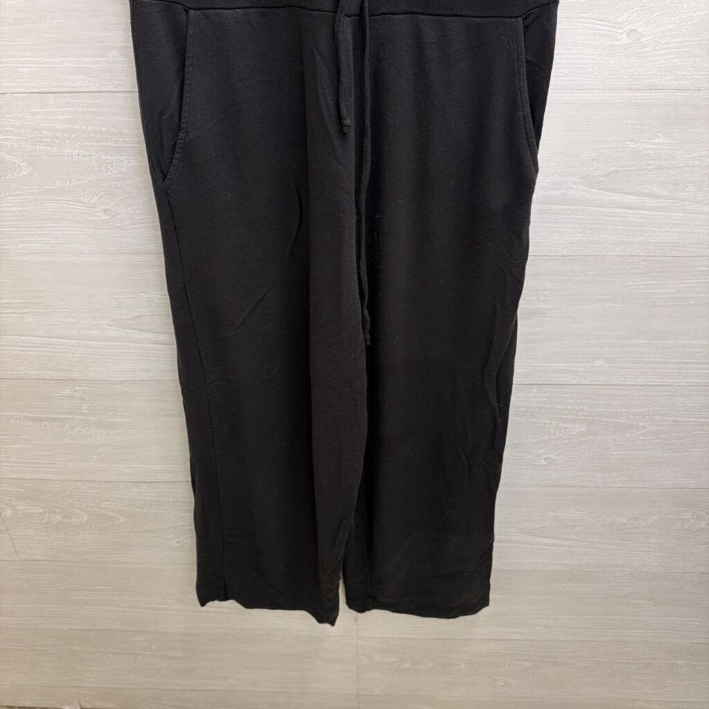 Quince Soft Black Sleeveless Jumpsuit Medium
