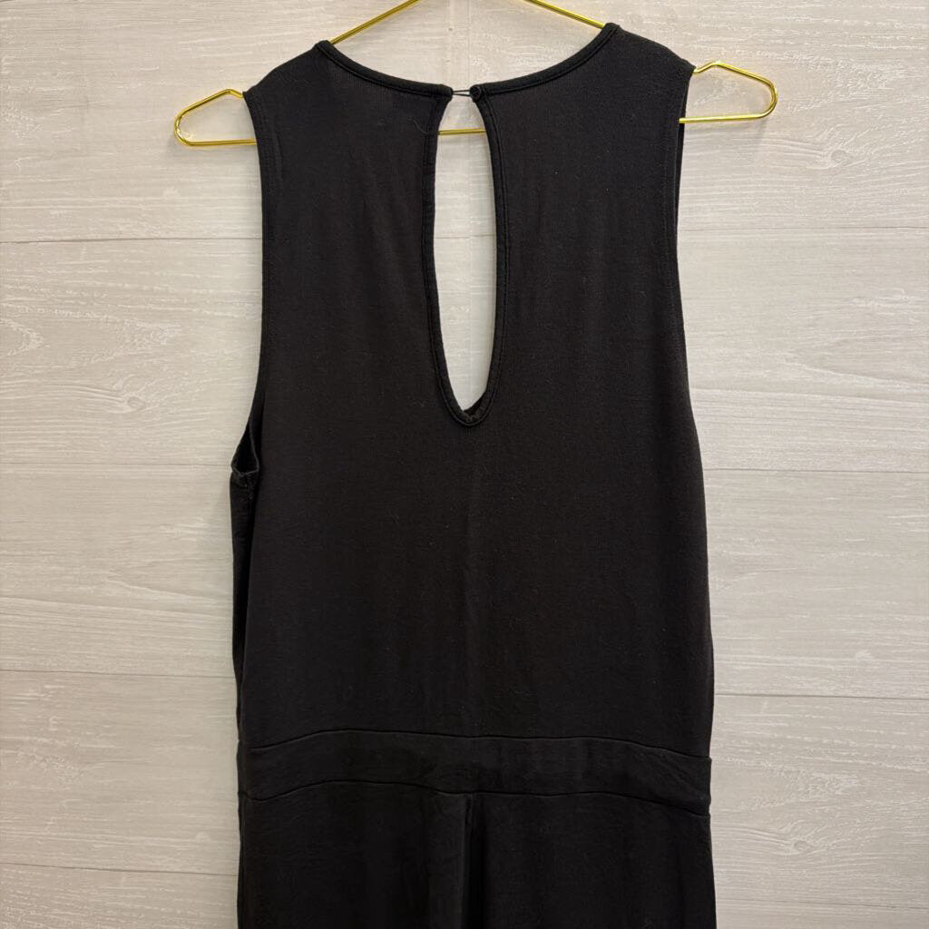 Quince Soft Black Sleeveless Jumpsuit Medium