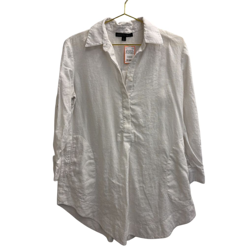 Lafayette 148 100% Linen Button Up Tunic 6