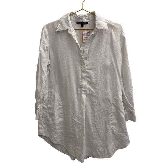 Lafayette 148 100% Linen Button Up Tunic 6