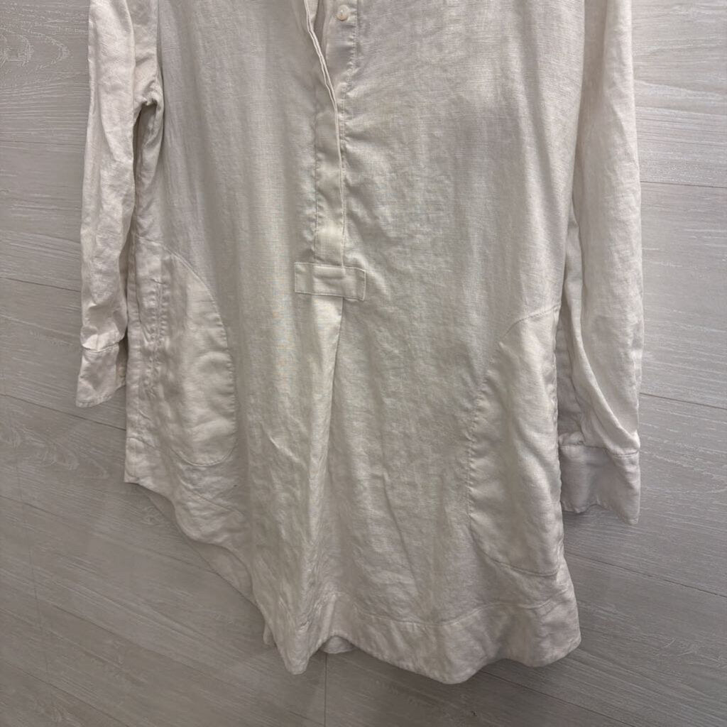 Lafayette 148 100% Linen Button Up Tunic 6
