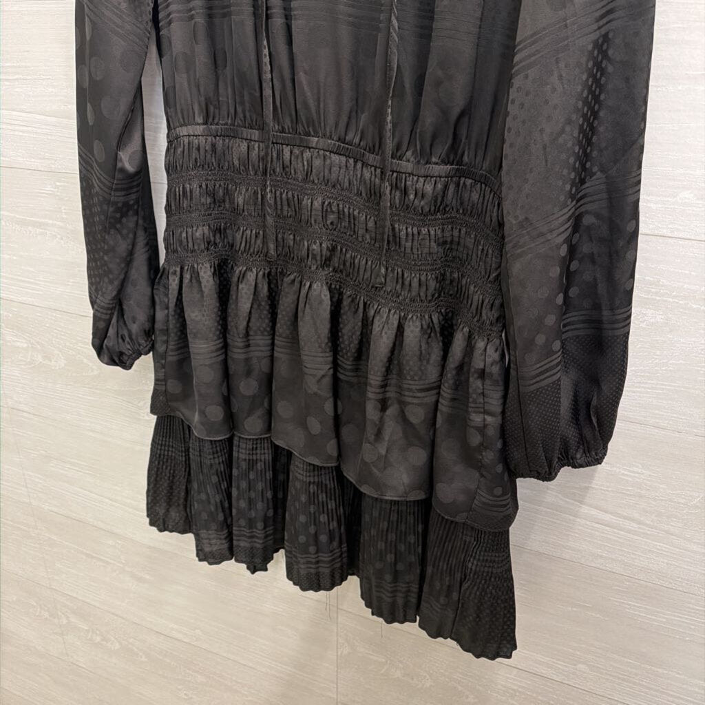 Current Air Tiered Long Sleeve Dress Large