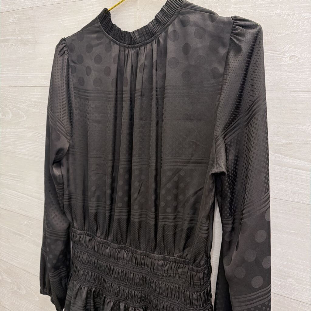 Current Air Tiered Long Sleeve Dress Large