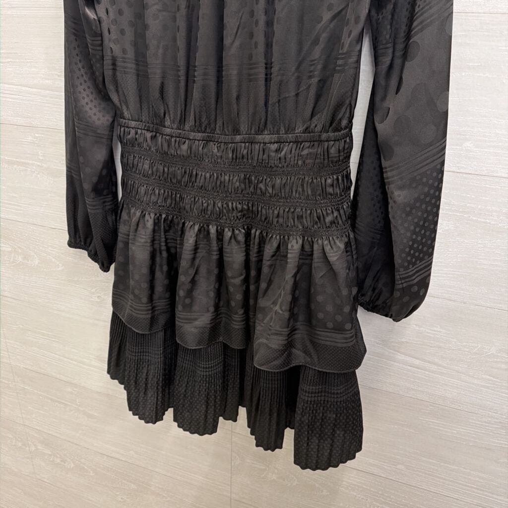 Current Air Tiered Long Sleeve Dress Large