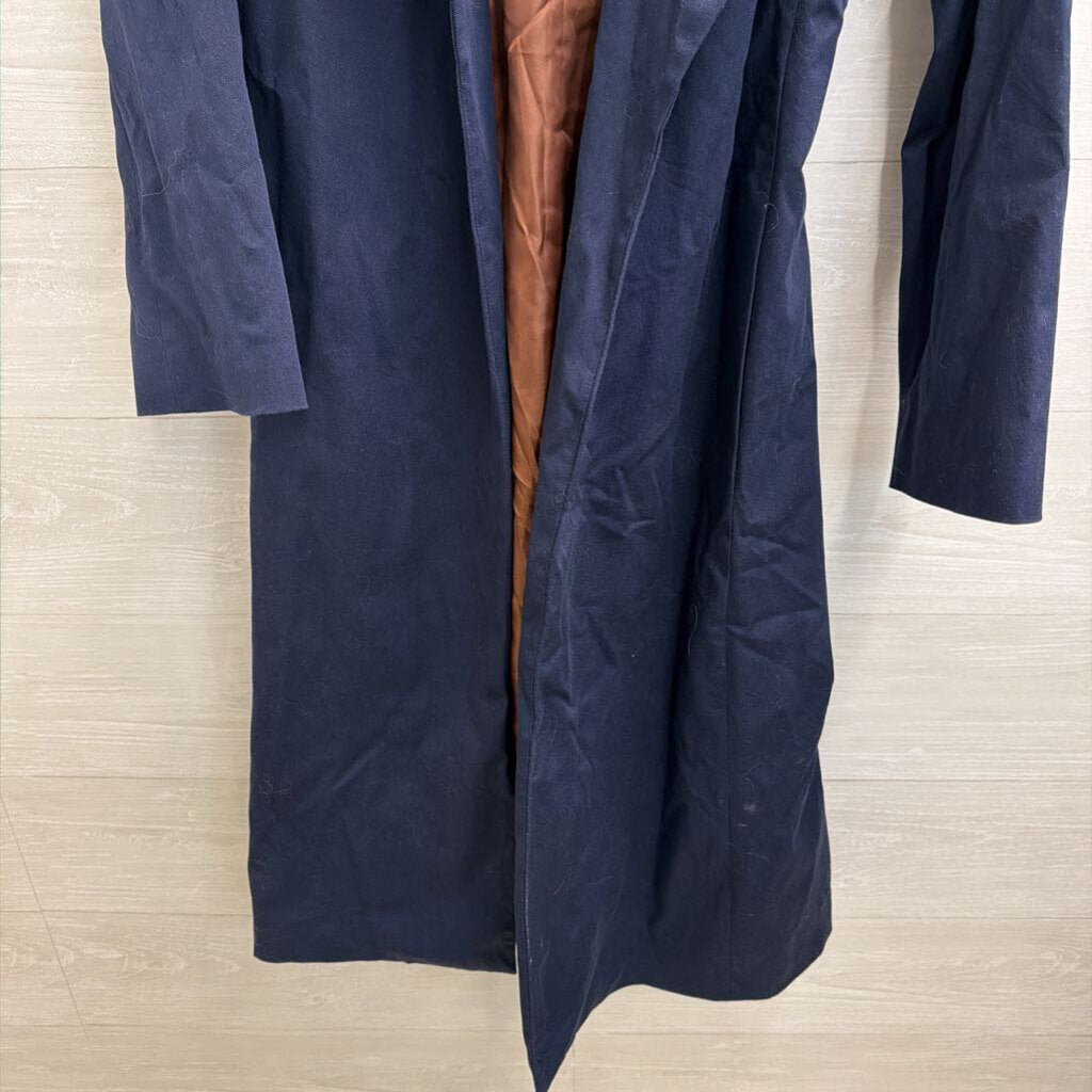 Eileen Fisher Navy Trench Jacket Medium