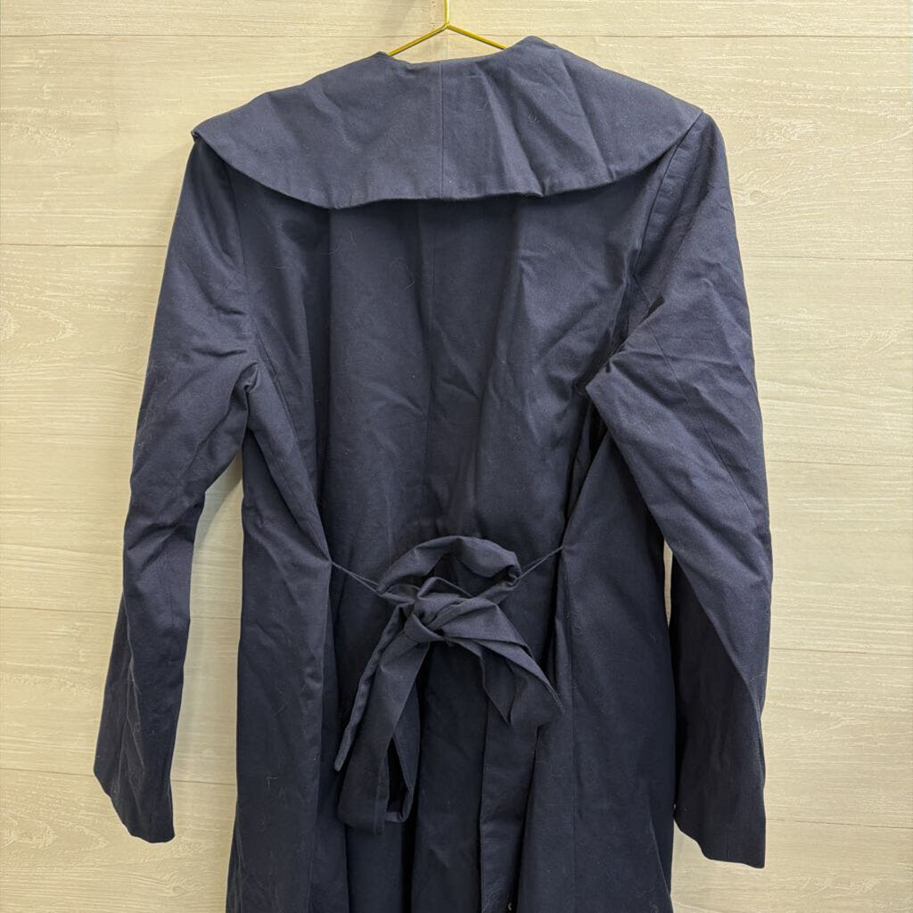 Eileen Fisher Navy Trench Jacket Medium