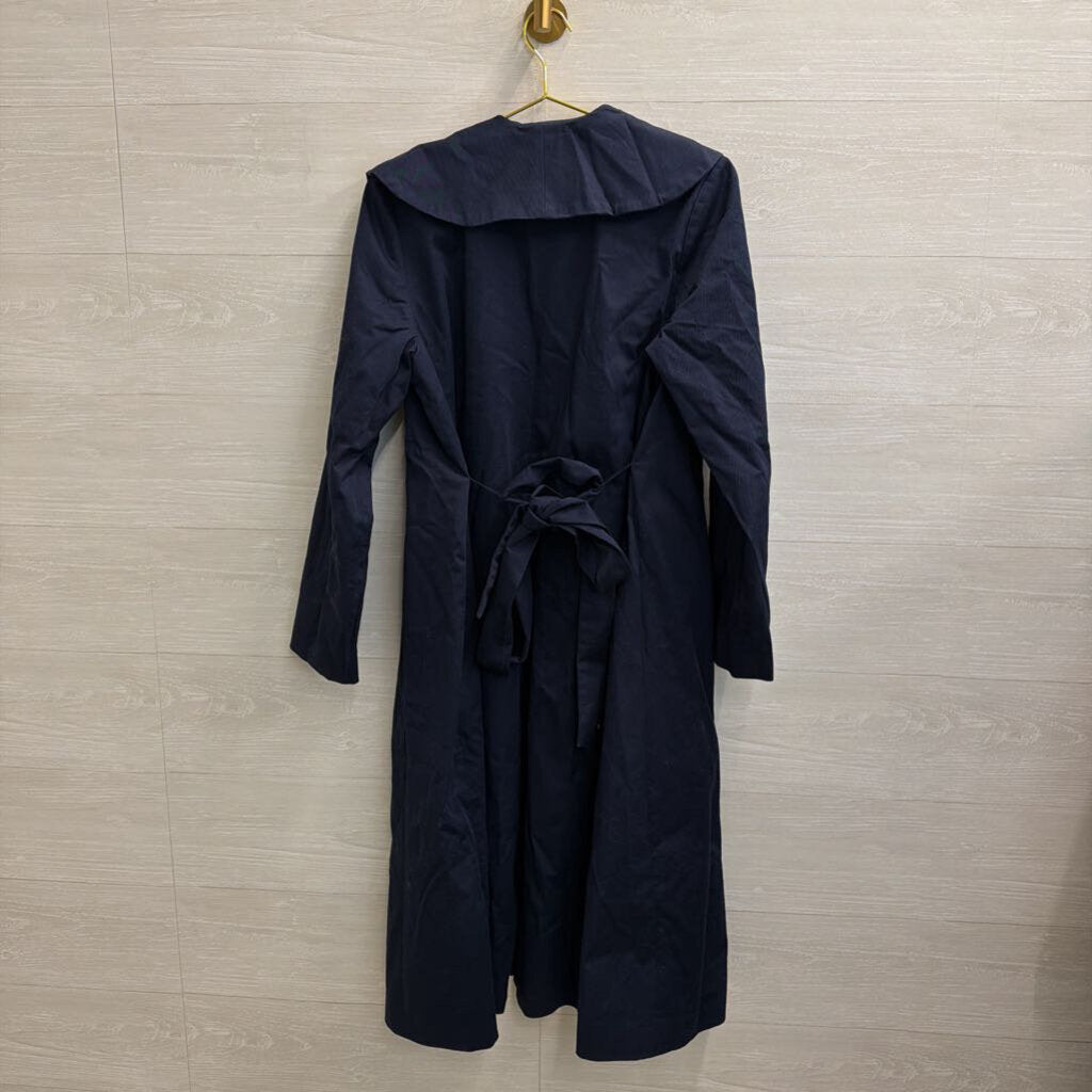Eileen Fisher Navy Trench Jacket Medium