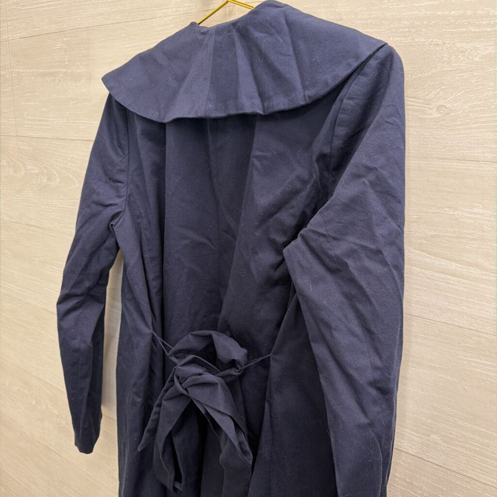 Eileen Fisher Navy Trench Jacket Medium