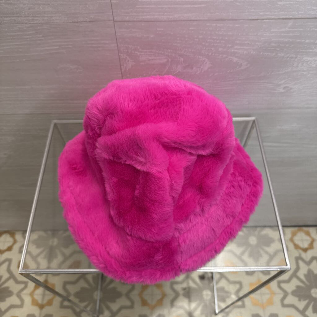Soft Pink Fuzzy Hat