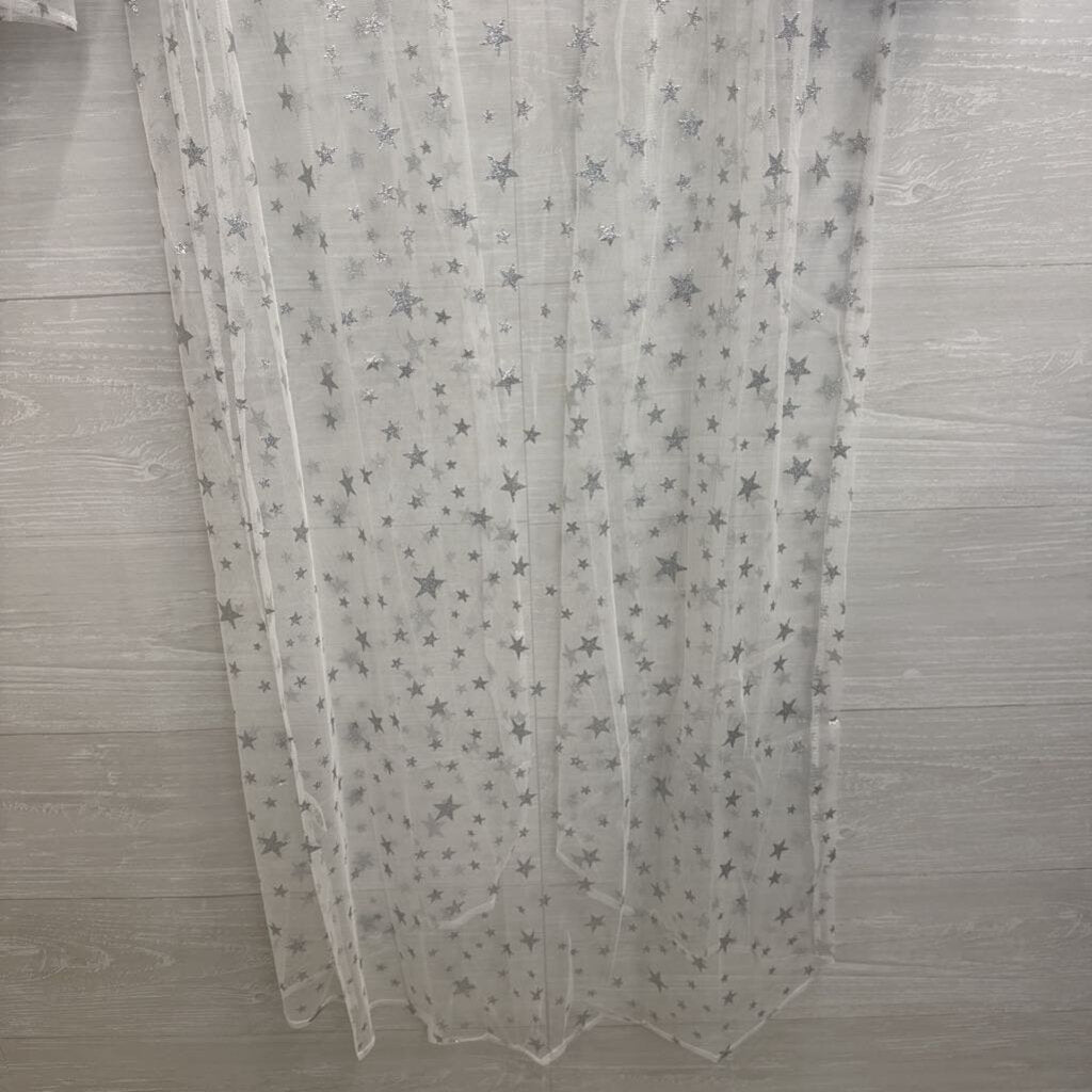 Grace and Emma White/ Silver Star Print Duster Large/ Extra Large