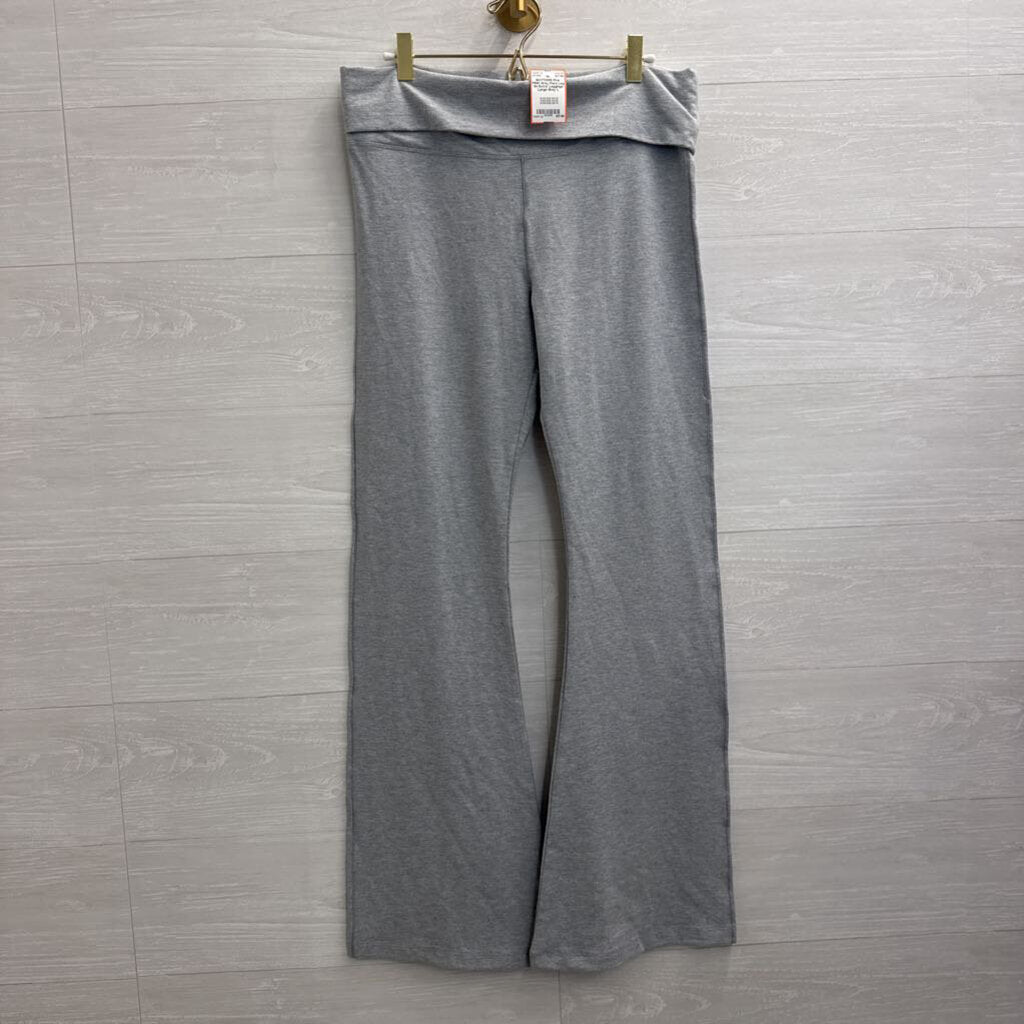 PINK Grey Flare Leg 'Im Extra' Leggings Large