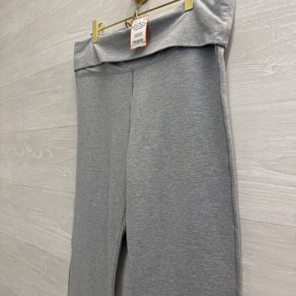 PINK Grey Flare Leg 'Im Extra' Leggings Large