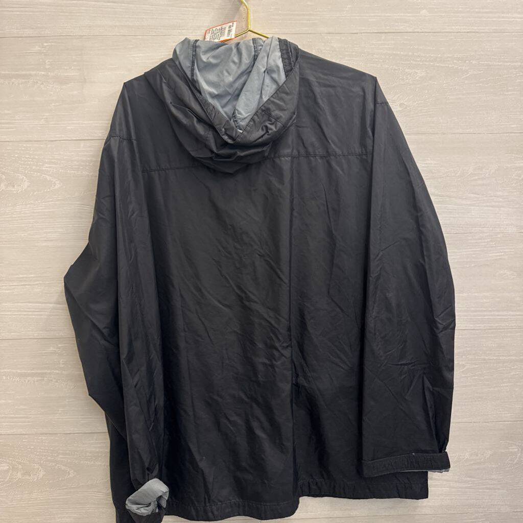 Columbia Black Lightweight Long Sleeve Zip Up Hooded Jacket Extra Large