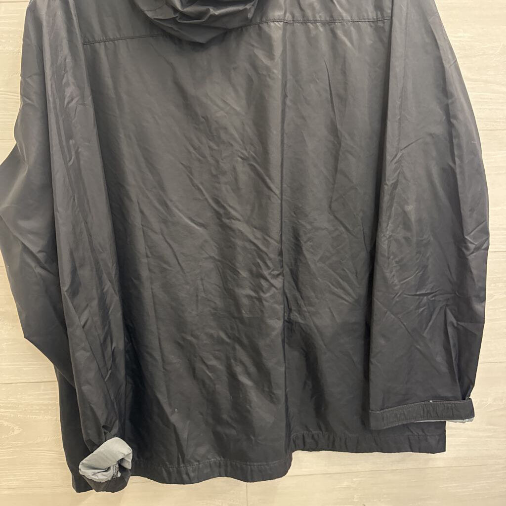 Columbia Black Lightweight Long Sleeve Zip Up Hooded Jacket Extra Large