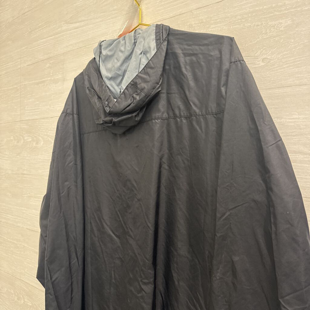 Columbia Black Lightweight Long Sleeve Zip Up Hooded Jacket Extra Large